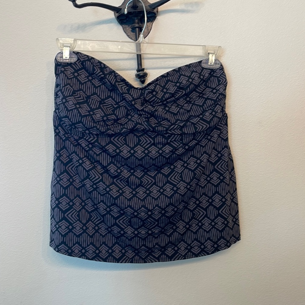 Black and gray bathing suit